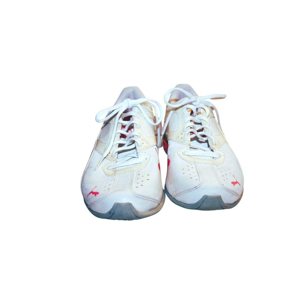 Puma Womens Tazon 6 FM Running Shoes in White Ivory Pink Size 7.5